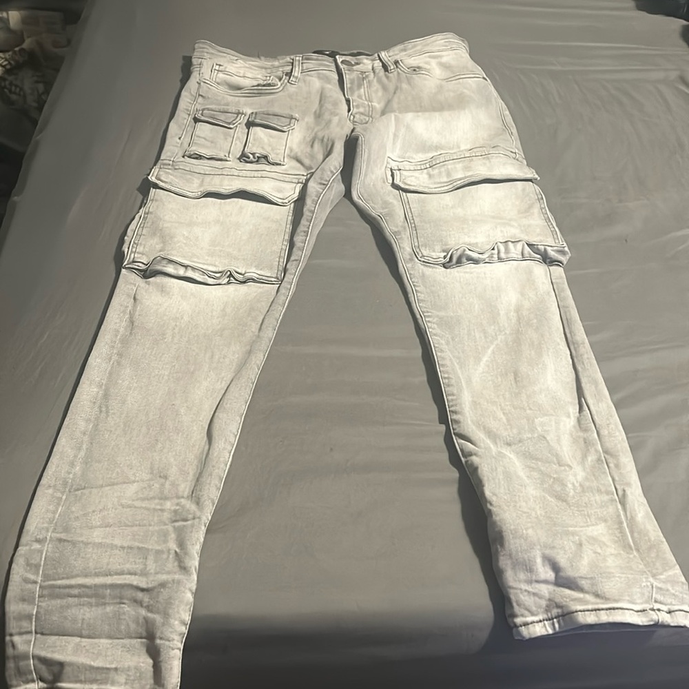 Grey jeans